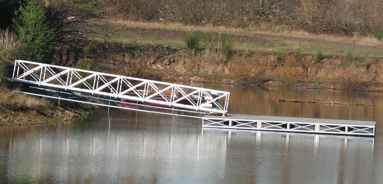 Rolling Barge Aluminum Gangway Kit 4'x24' Sports & Outdoors