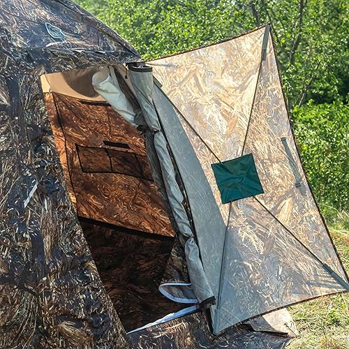 Miniatura 8 de Rbm Outdoors - Tienda de campaña caliente con gato de estufa, fácil instalación para 4 estaciones, tiendas de campaña de invierno para campamento,