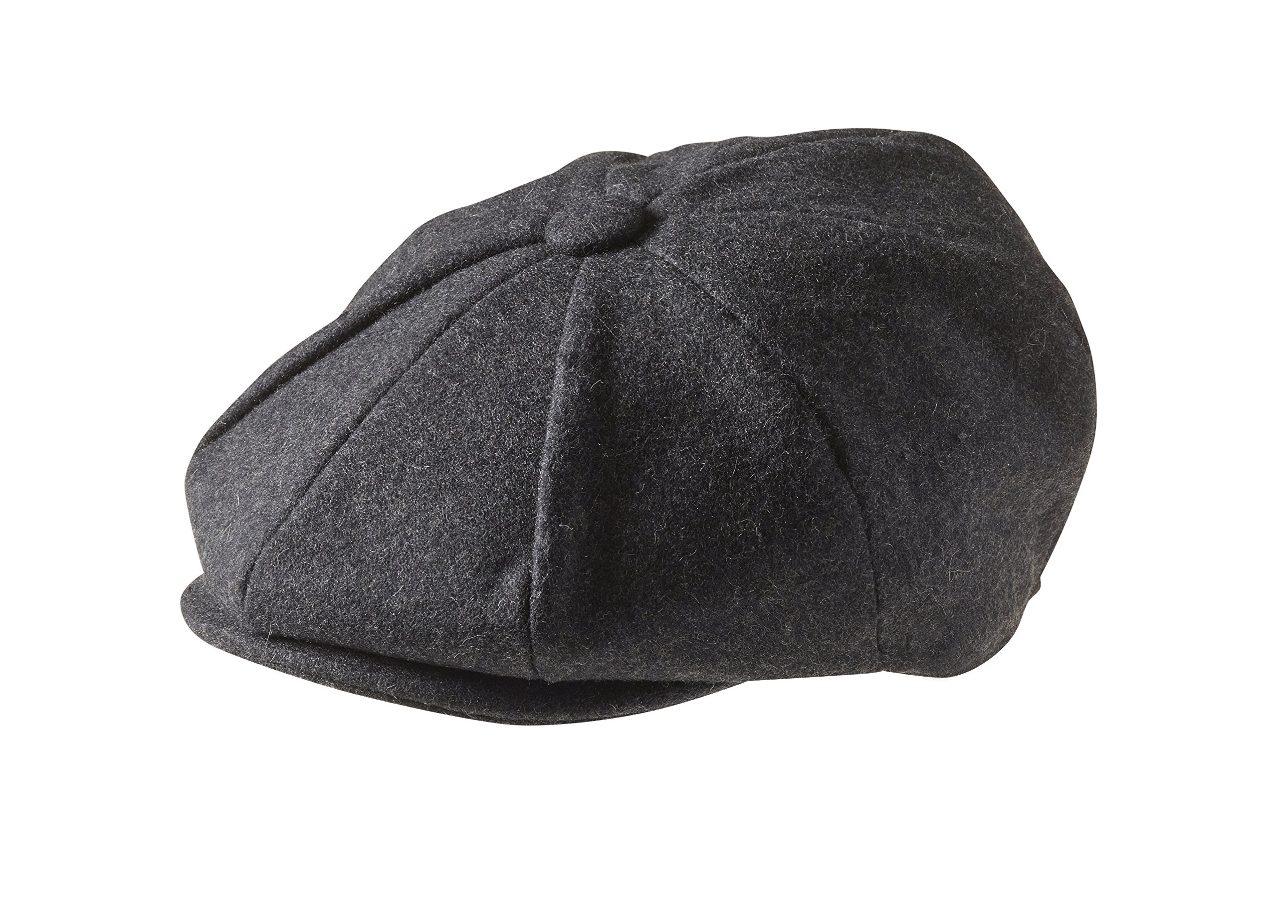 Peaky Blinders, berretto a 8 spicchi piatto in stile “Newsboy”, in 100% lana di tweed