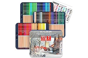 Kalour 72 Count Professional Colored Pencils for Adult Coloring Books