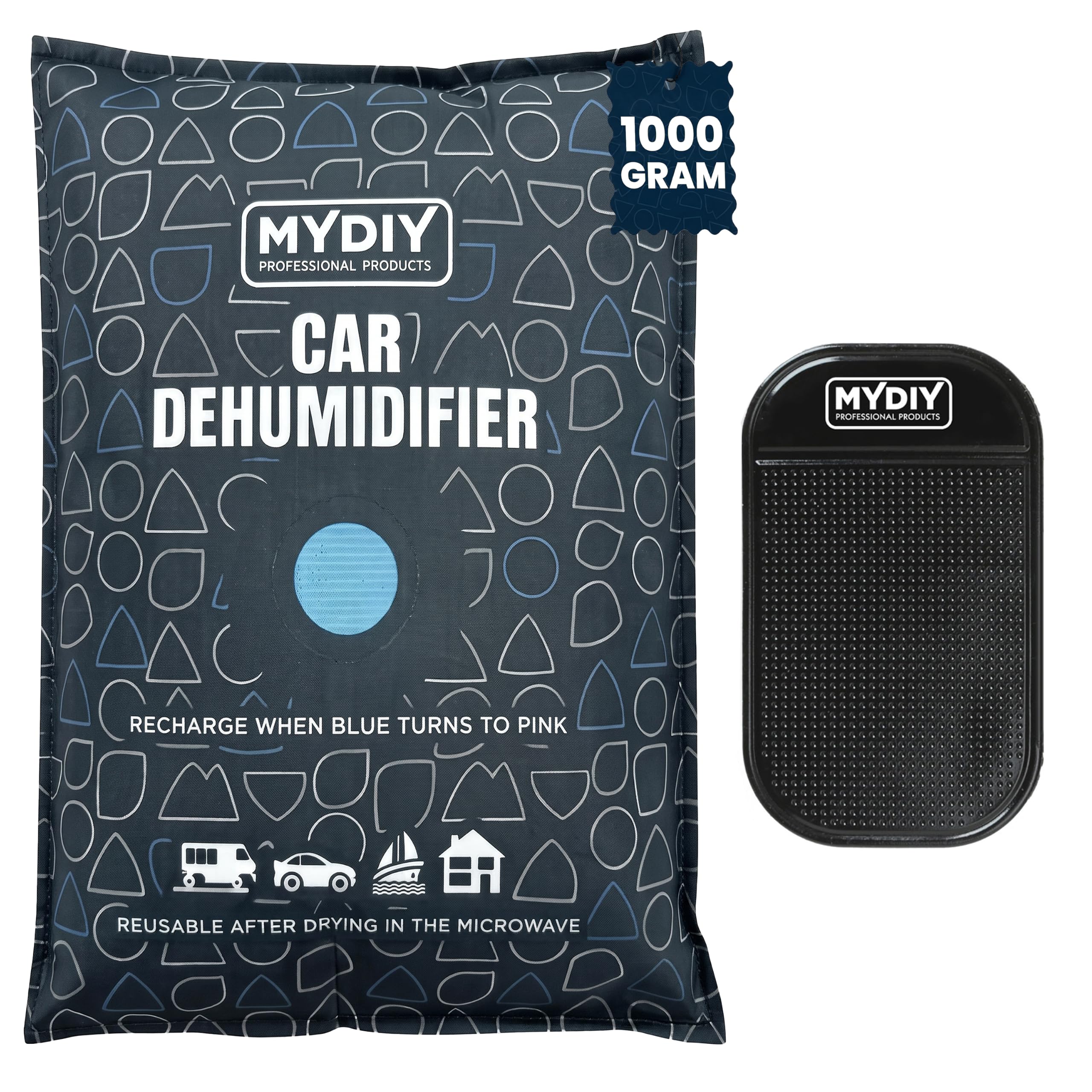 MY DIY Car Dehumidifier Bags Reusable 1kg – 1 Pack with Anti Slip Pad