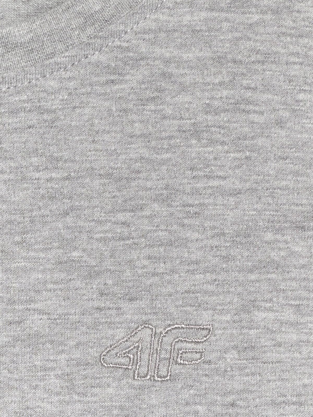4F T-shirt regular gładki dziewczęcy