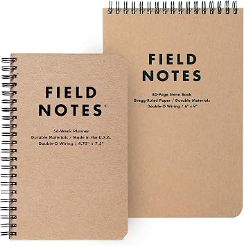 Field Notes Desktop Bundle with 1 Steno Pad and 1 56-Week Planner