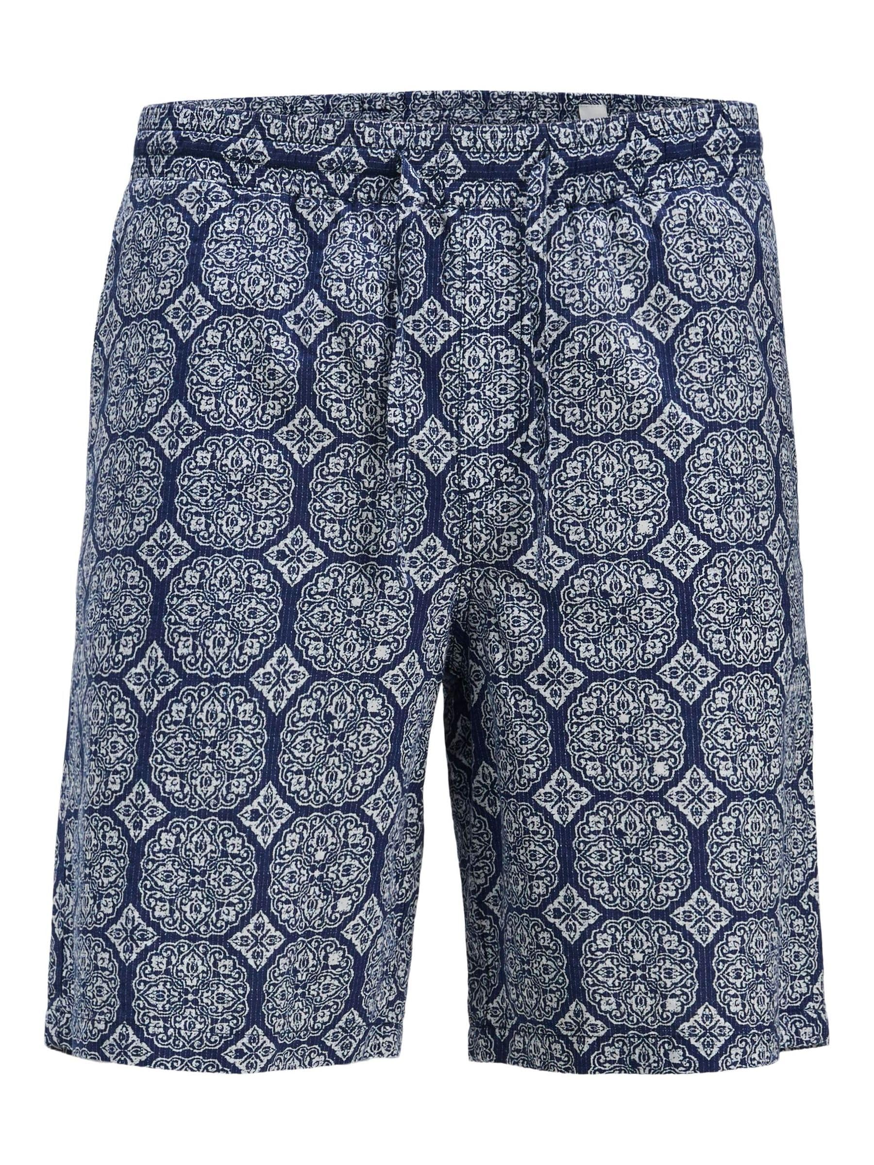 JACK & JONES Jpstjaiden Seersucker Aop Short Mi Jnr - Jpstjaiden Seersucker Aop Short Mi Jnr Mężczyźni