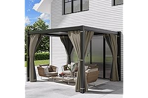 Amopatio 10' x 10' Aluminum Outdoor Pergola