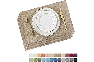 Home Brilliant Rustic Dining Table Set for 4