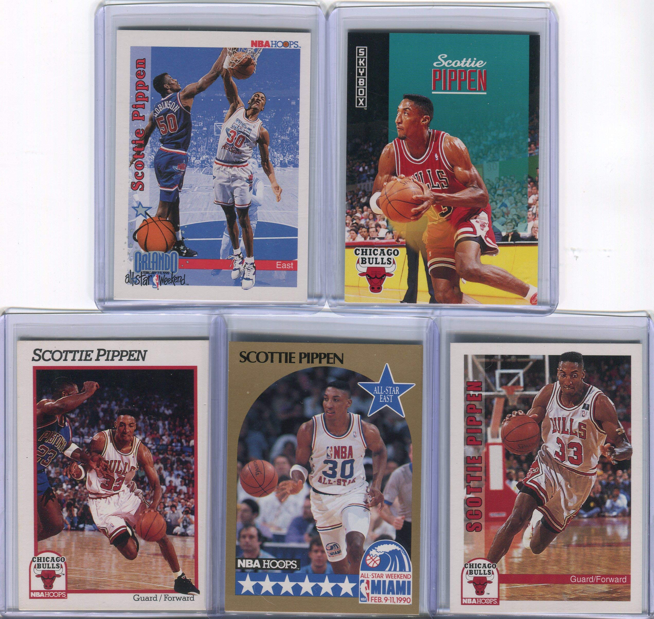 Amazon.com: Scottie Pippen Chicago Bulls Assorted Basketball Cards 5 Card  Lot : Sports & Outdoors