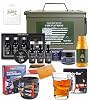 Birthday Gifts for Men | 50 Cal Metal Ammo Cans Box Shaving Grooming Set Collection for Him with Happy Bday Card