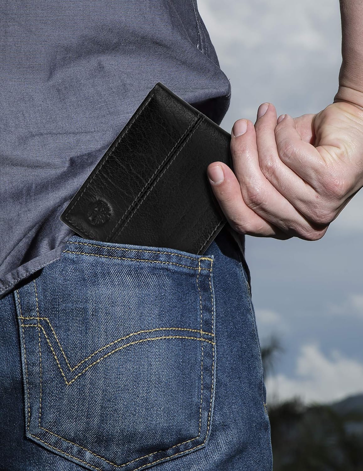 Miniatura 7 de Timberland Billetera de cuero para hombre, Marrón