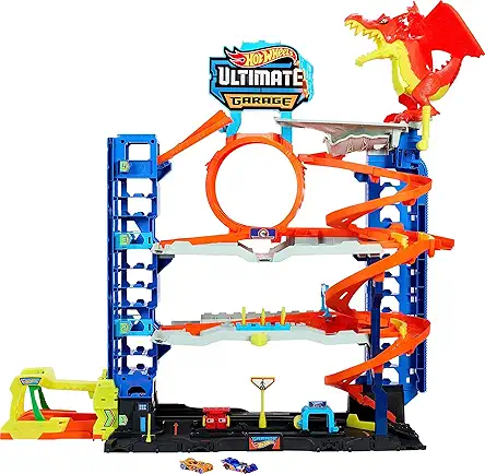 Hot Wheels City Ultimate Garage Playset with 2...