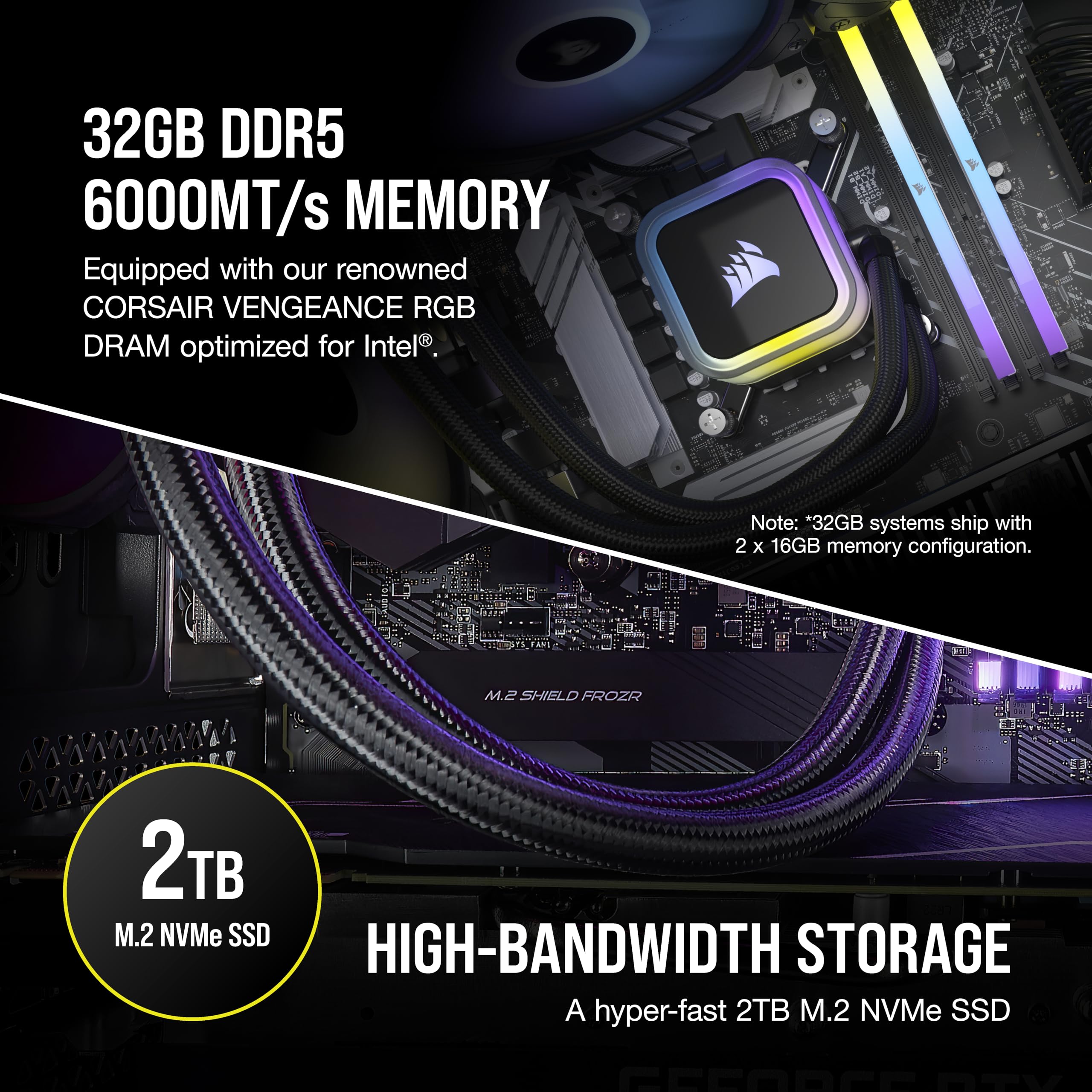 Corsair Vengeance i7500 Series Gaming PC - Liquid Cooled Intel