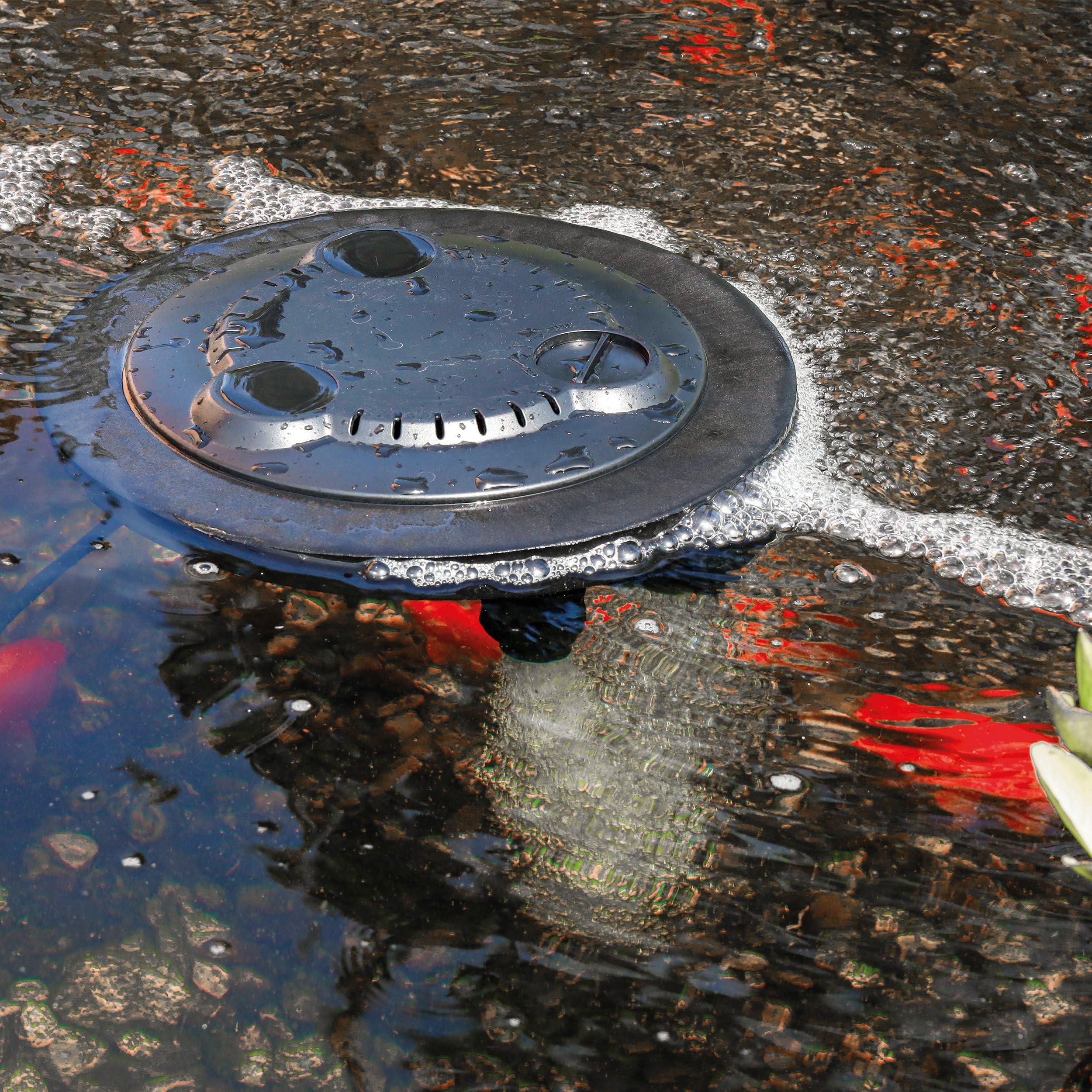Flottant Solaire Aérateur pour Étang Puissance Float 1000-50 Wp - 2500l / Hauteur Pompe - Hocheffektives Eau Mélange Air - Esotec 101892