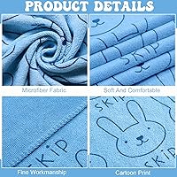 Vista 4 de Peryiter 8 toallas de secado para perros a granel de 55 x 28 pulgadas, toallas de baño absorbentes de microfibra para perros, toallas de baño de Azul
