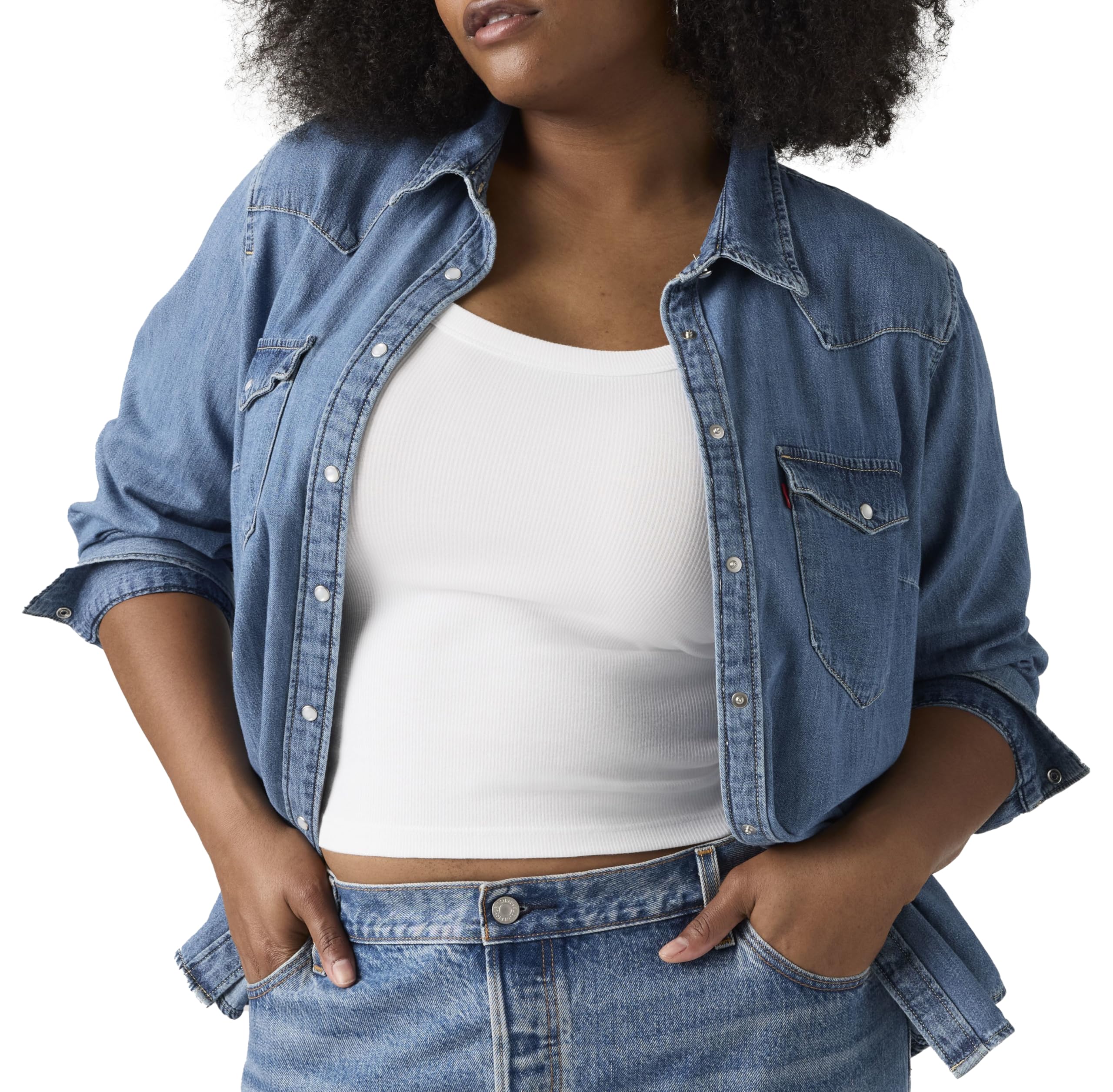 Levi's PL Ultimate Western T3 Camicia Button-Down Donna (Pacco da 1)