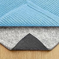 RUGPADUSA Dual Surface 8x10 Rug Pad - 1/4" Thick Felt & Rubber Non-Slip Gripper, Safe for Wood, Tile, Laminate & Carpet, Made in USA