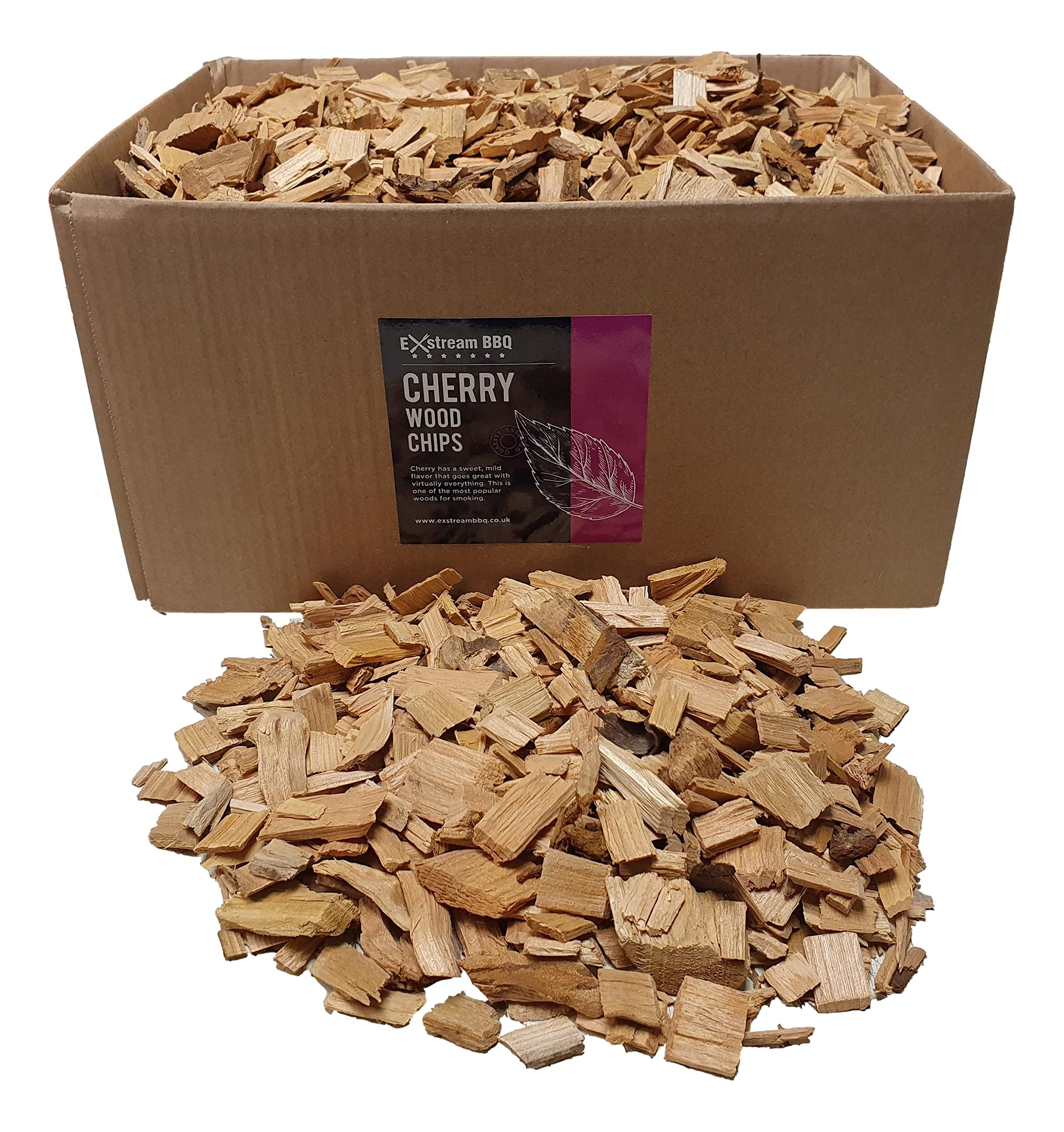 Exstream BBQ Barbecue Smoking Wood Chips *Over 16 Great Flavours in 1, 5 & 10 Litres* (Cherry 10 Litre)