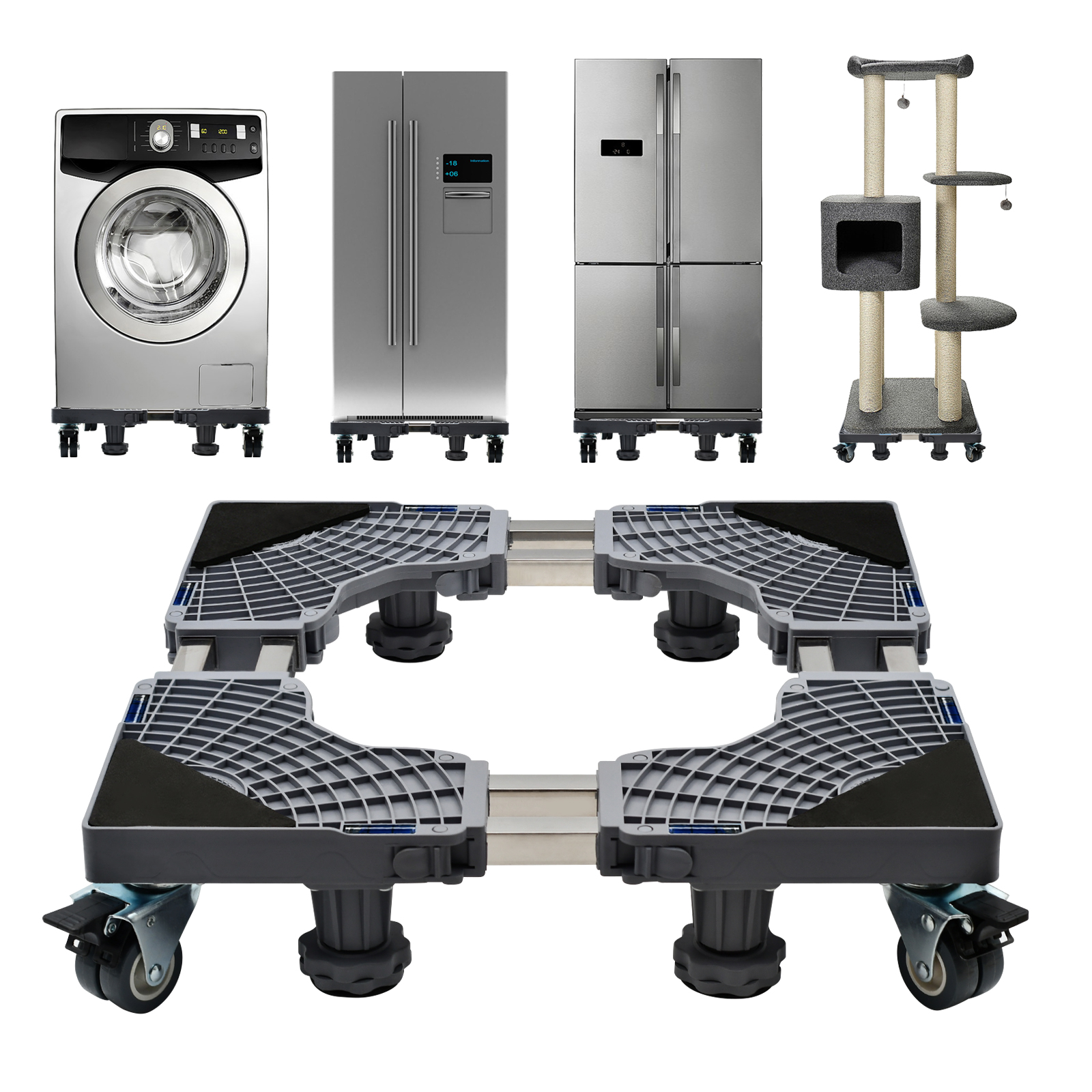 Amazon.com: WBJKZJD Updated Fridge Stand Mobile Base with Double