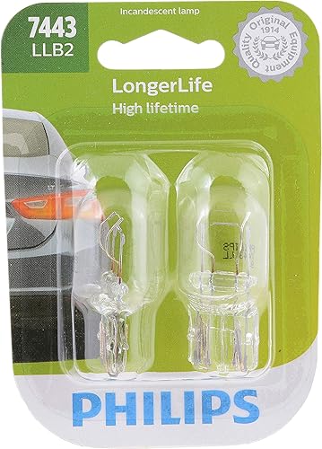 Foco en miniatura de larga duración 3157LLB2 de Philips 2 packs 7443LLB2