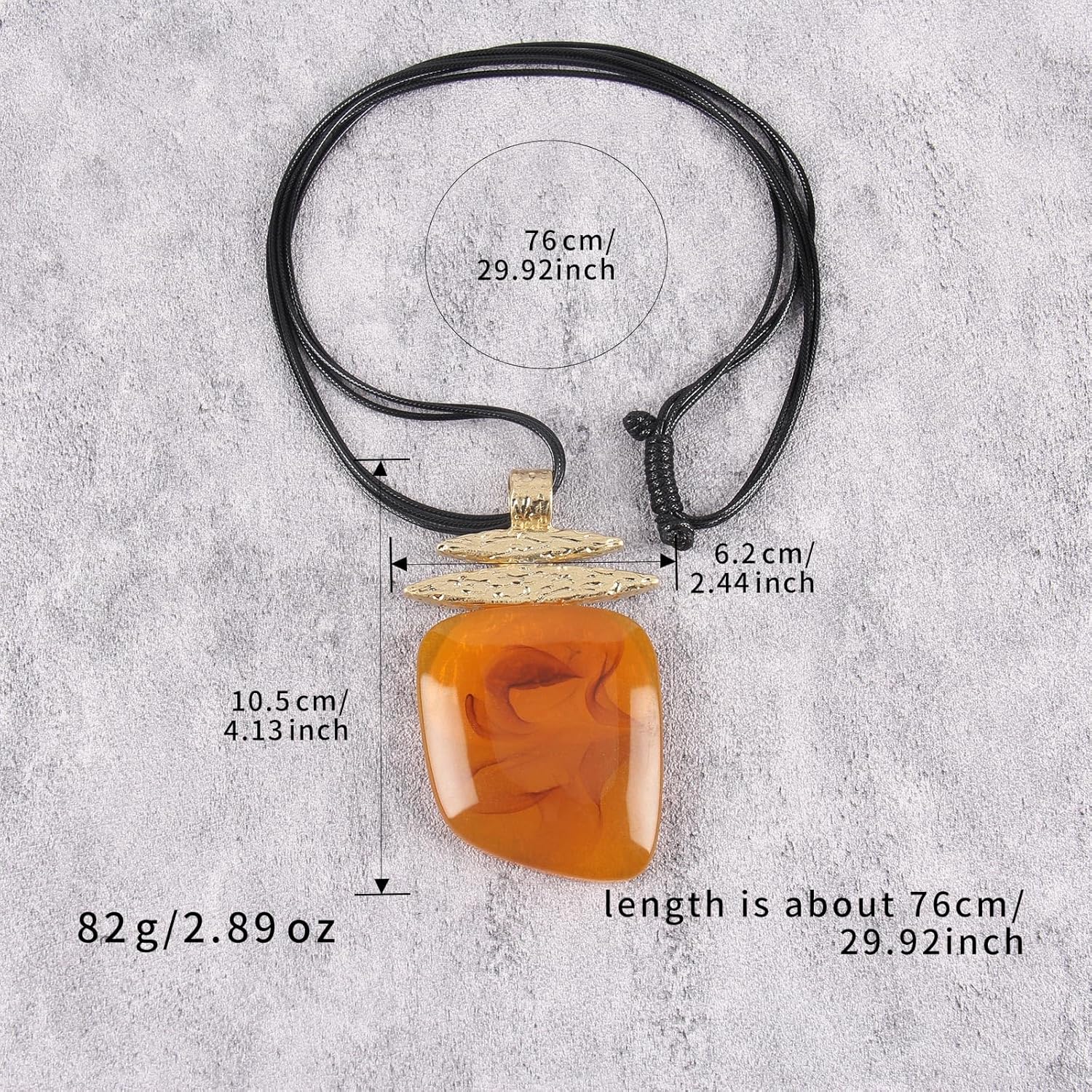 Leather Long Necklaces for Women Chunky Necklaces Boho Retro Pendant Necklace Adjustable Rope Women's Jewelry - Image 6