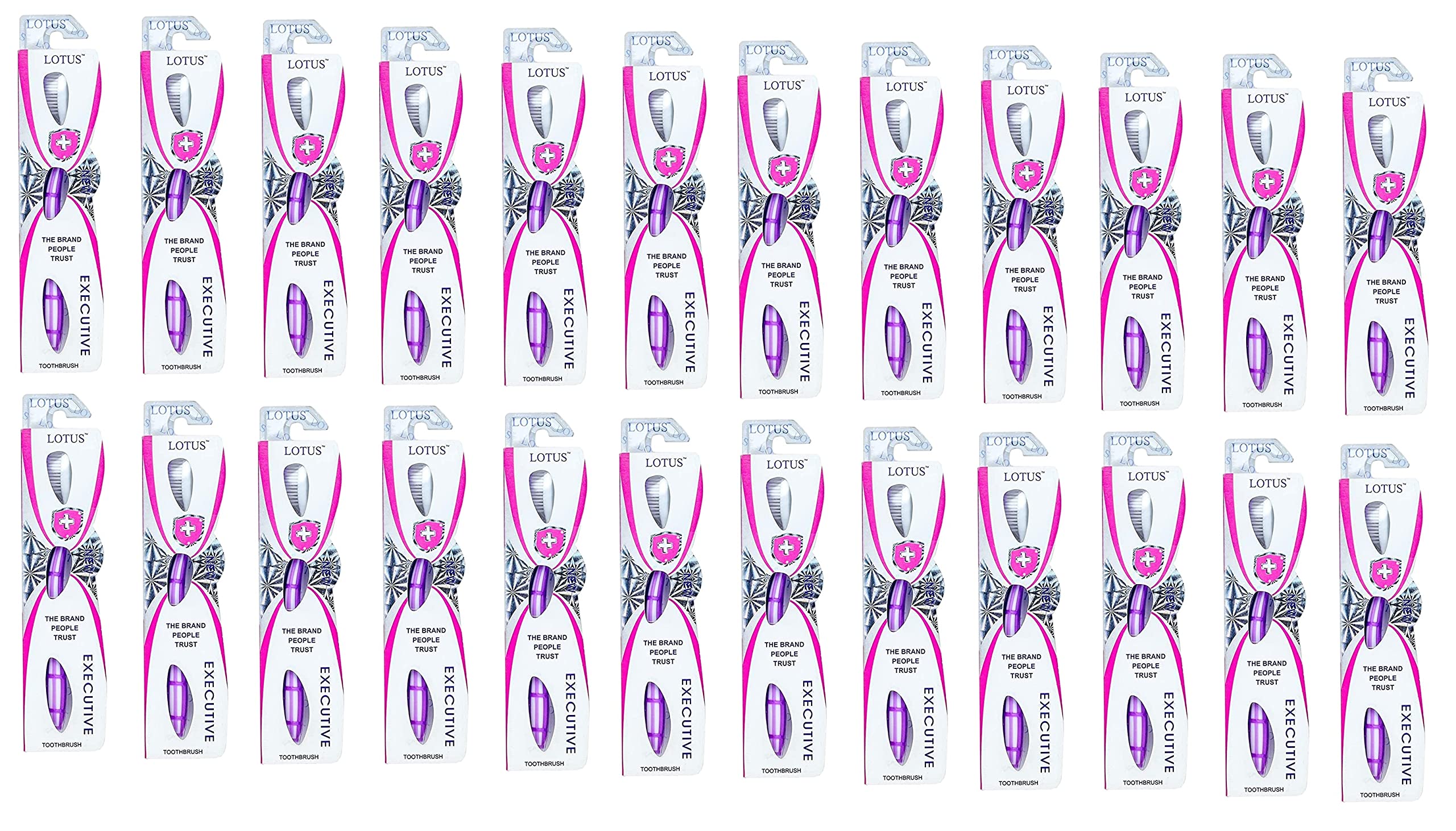Lotus Toothbrush Extra Soft Bristles Executive Toothbrush | Pack of 24 (Multi colour) (B0C3CDNLTL) Amazon Price History, Amazon Price Tracker