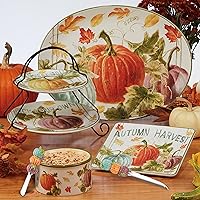 Vista 8 de Certified International Harvest Autumn Havest - Juego de vajilla de 16 piezas, servicio para 4, multicolor