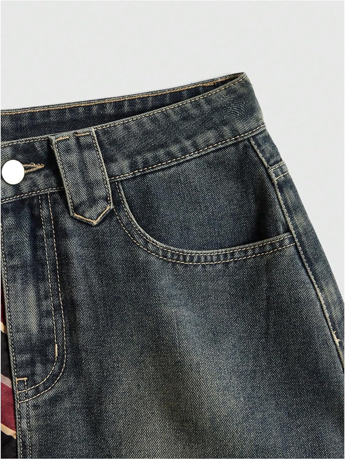 SOLY HUX Women's Y2k Jean Skirts Summer Retro Tie Denim Mini Skirt Baddie Preppy Clothes