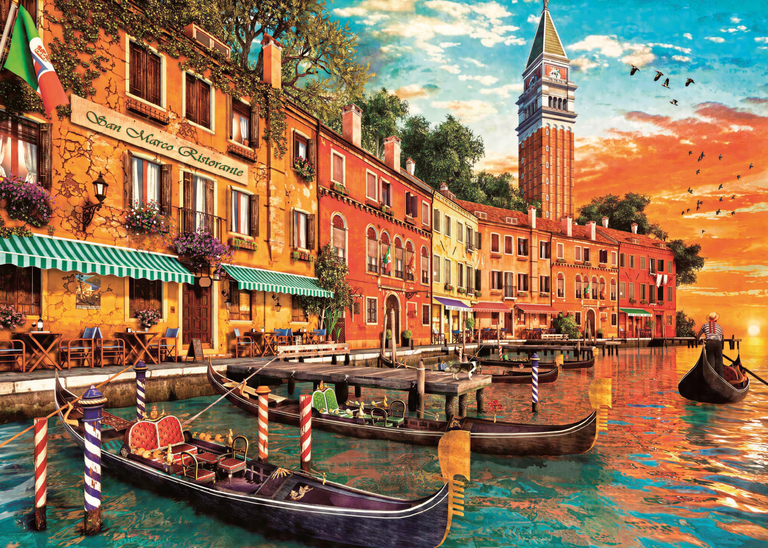 AveJoys Jigsaw Puzzles for Adults 1000 Piece San Marco Sunset 27.56 x 19.69 Inch Jigsaw Puzzle for Adults 1000 Pieces Educational Game Challenge Puzzle for Adult