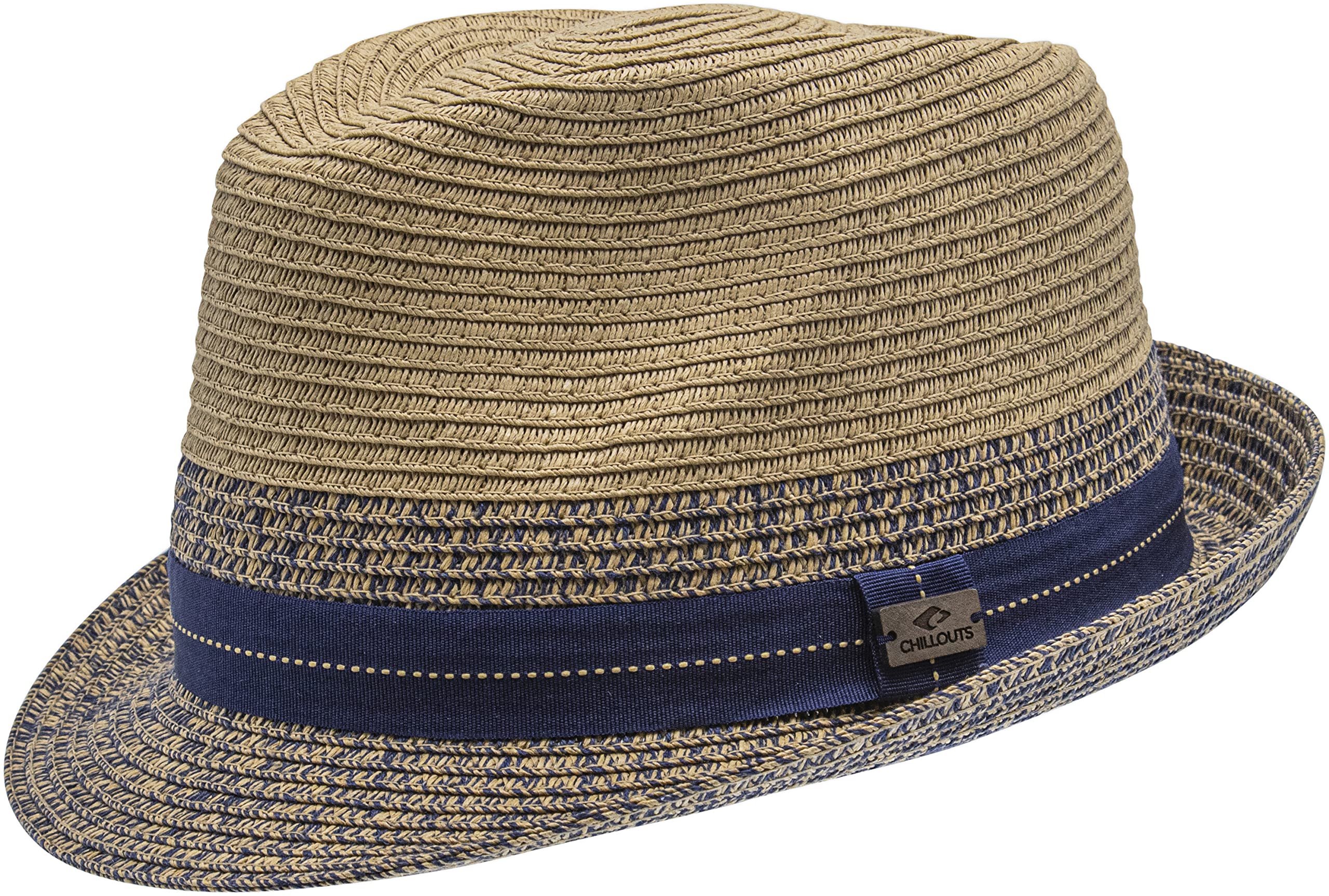 CHILLOUTS Men's Cebu Hat, Brown/Navy, S-M