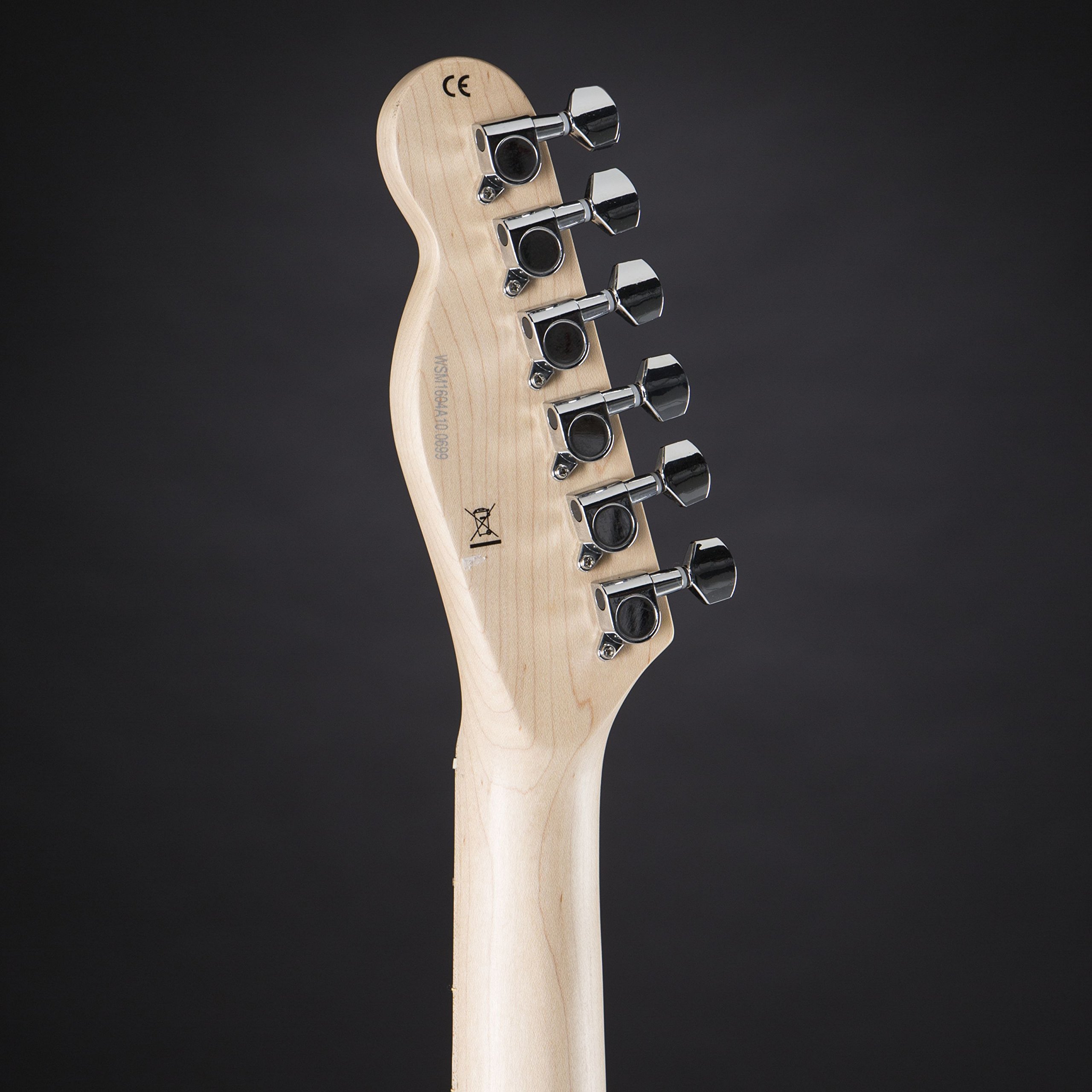 J & D E-Gitarre im TL-MINI-Stil mit Erle-Korpus, Ahorn-Hals, Keramik Single Coil, Butterscotch Blonde, Vintage Style