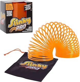 Slinky® Pro Plastic Spring Fidget Toy, Orange, 3.4-inch Diameter, Kids Toys for Ages 5 Up by Just Play