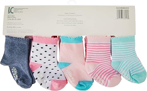 Miniatura 3 de Little Me Paquete de 20 calcetines para bebés recién nacidos y niñas pequeñas 0-1212-24 meses paquete de tamaño surtido Multi, Blanco