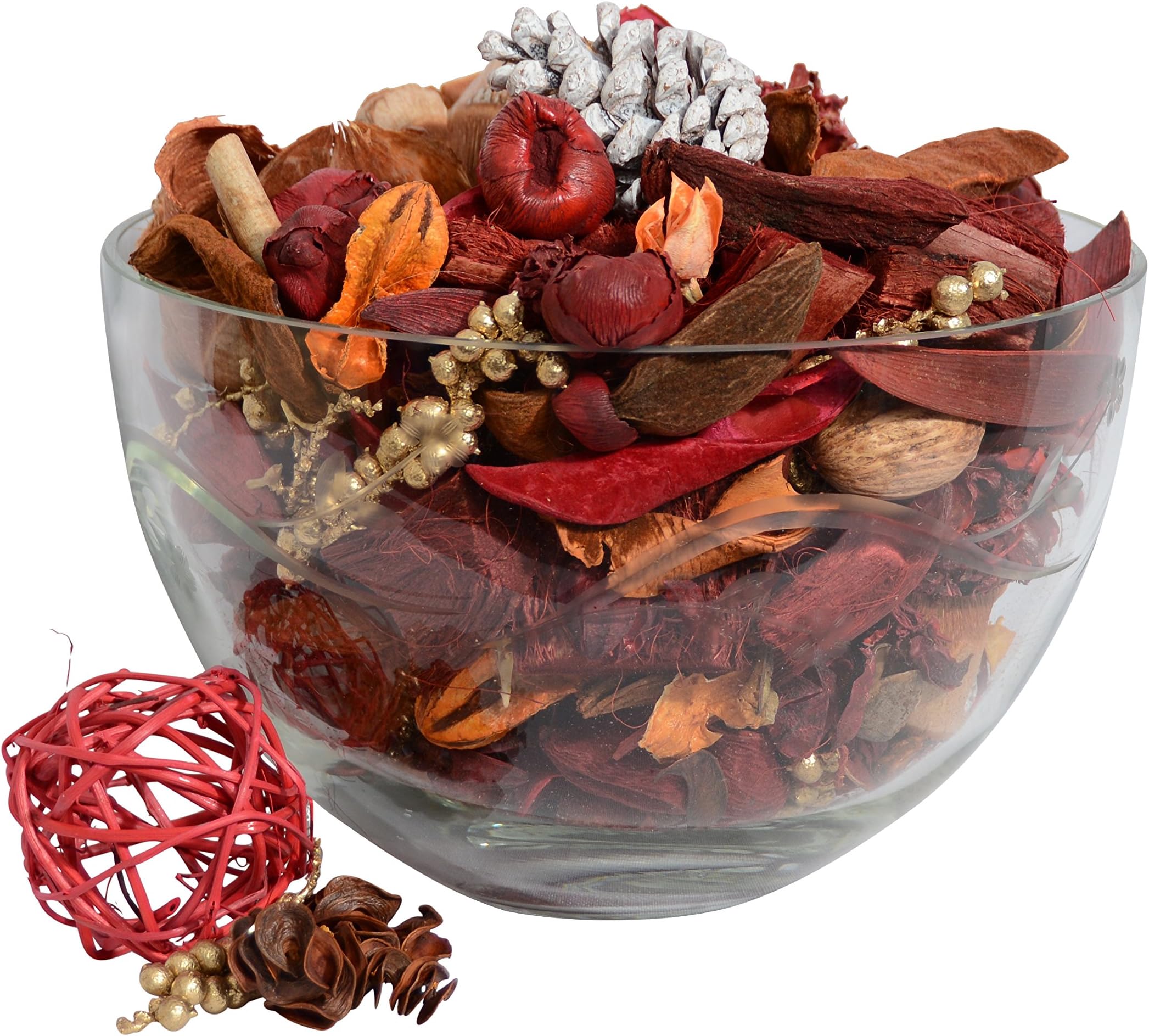 Potpourri Cinnamon Spice Scented Bowl and Vase Filler for Holiday and Christmas Decorating