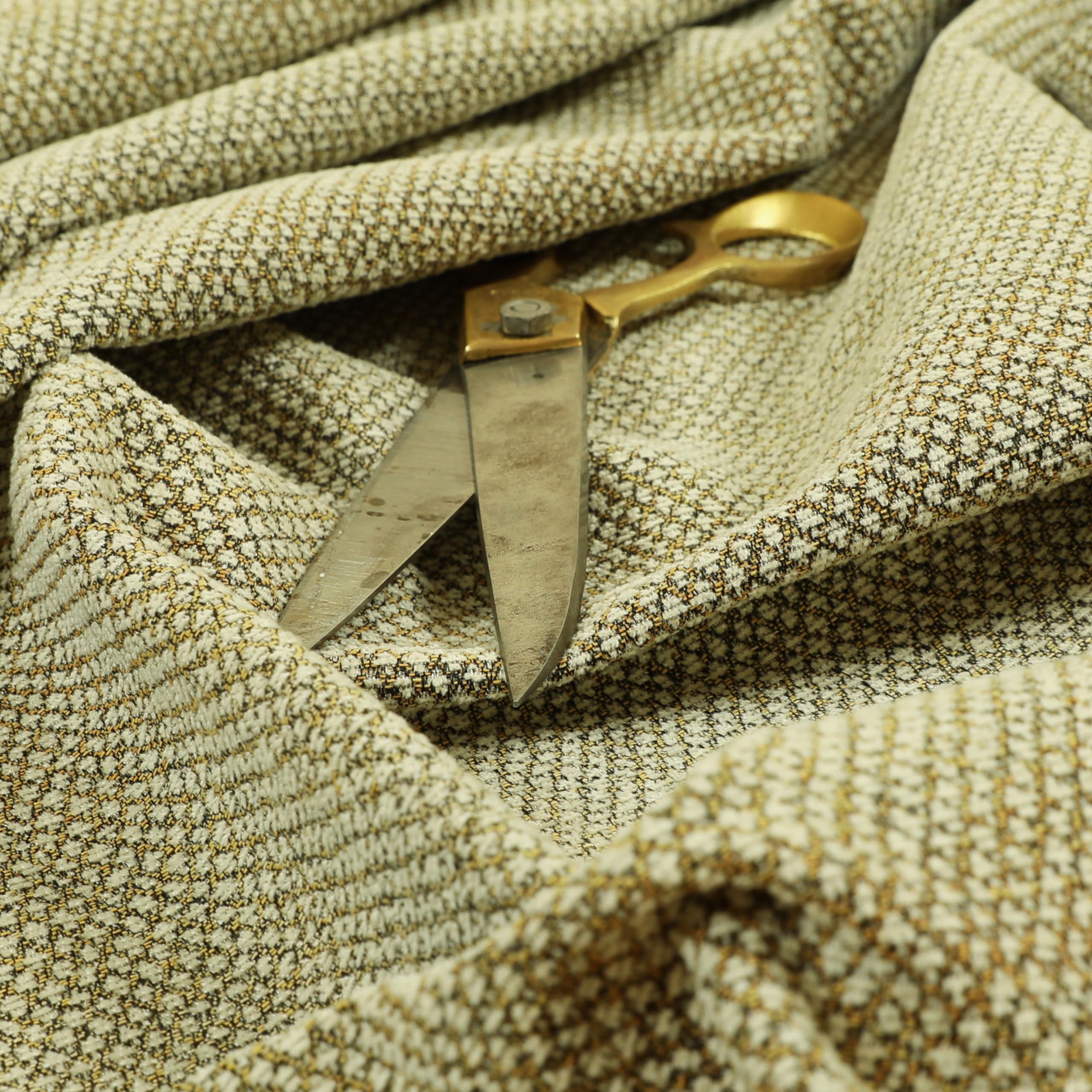 Redbrick Mill Fabrics Flame Retardant Soft Plain Quality Woven Chenille Upholstery Curtain Fabric Ideal for Home Interior Decorin Beige 2 (Per Metre)