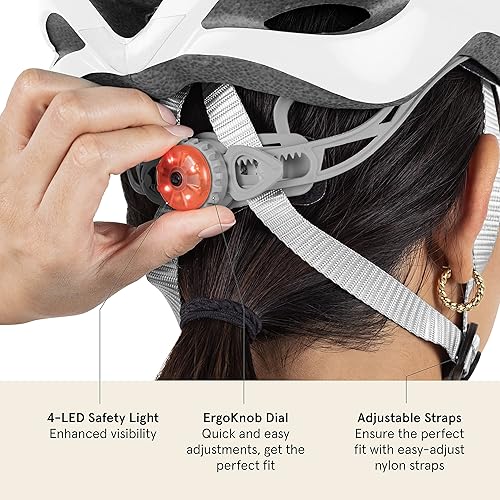 Miniatura 4 de Retrospec Bike-Helmets Retrospec Silas Adult Bike Helmet with Light for Men & Women