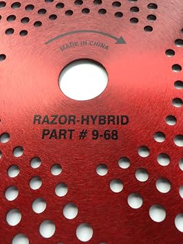 1 Blade 9-68t - Renegade Razor/Hybrid - Multi-Purpose Specialty - RENEGADE BLADE - Carbide Brush Cutter Weed Eater Blades, 230mm
