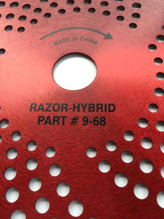 1 Blade 9-68t - Renegade Razor/Hybrid - Multi-Purpose Specialty - RENEGADE BLADE - Carbide Brush Cutter Weed Eater Blades, 230mm