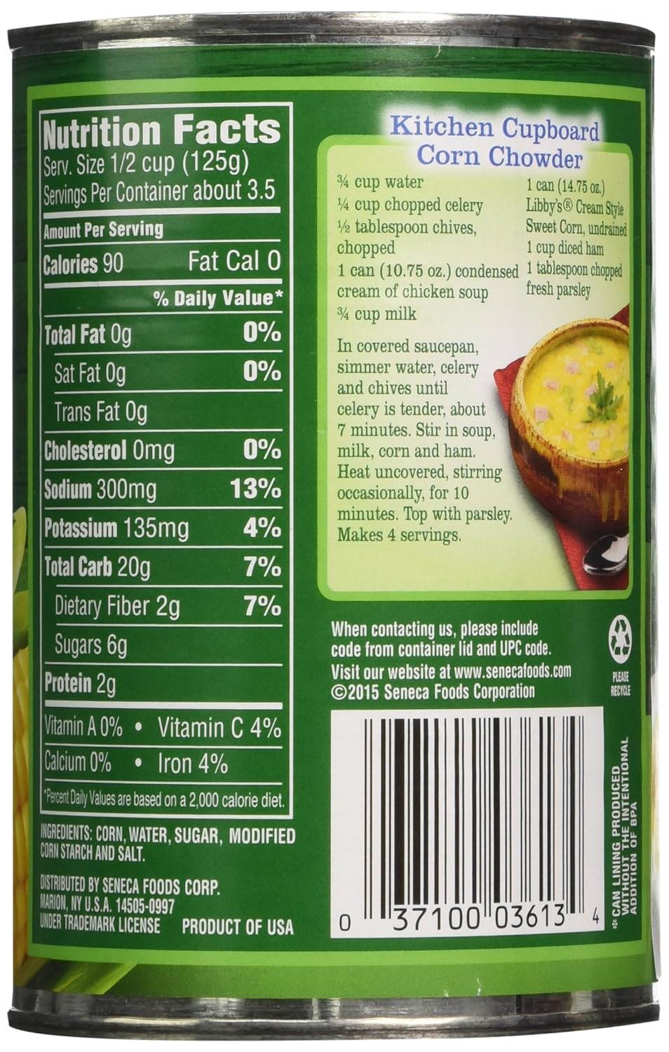 Libby's Cream Style Corn,14.75 Ounce (Pack of 12)