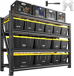 Romorgniz Garage Shelving Heavy Duty, 5020LBS Steel Rack for Garage, Shop