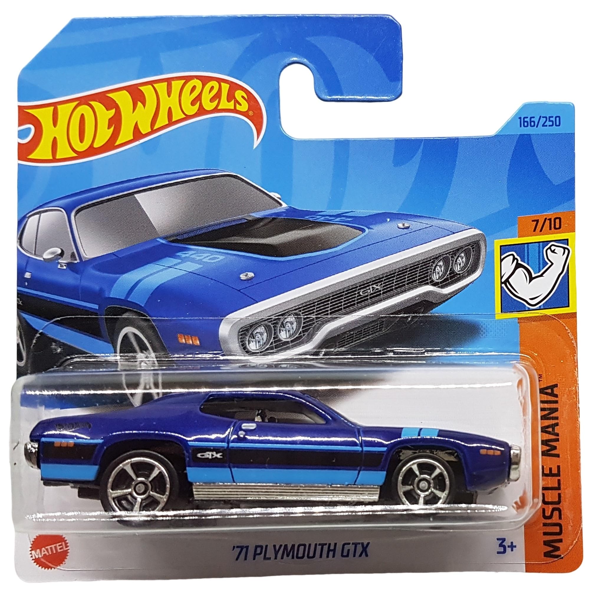 Hot Wheels - ´71 Plymouth GTX - Muscle Mania 7/10 - HKK91 - Short