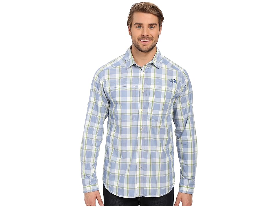 

The North Face Long Sleeve Traverse Plaid Shirt (Limoges Blue Plaid (Prior Season)) Men's Long Sleeve Button Up