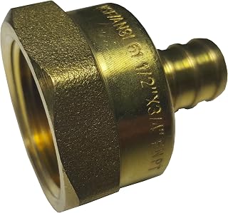 2 PC. XFITTING 1/2" PEX X 3/4" FEMALE NPT THREADED ADAPTER BRASS CRIMP FITTINGS - BRASS