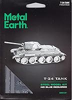 Vista 6 de Metal Earth T-34 Tank 3D Metal Modelo Kit Fascinaciones