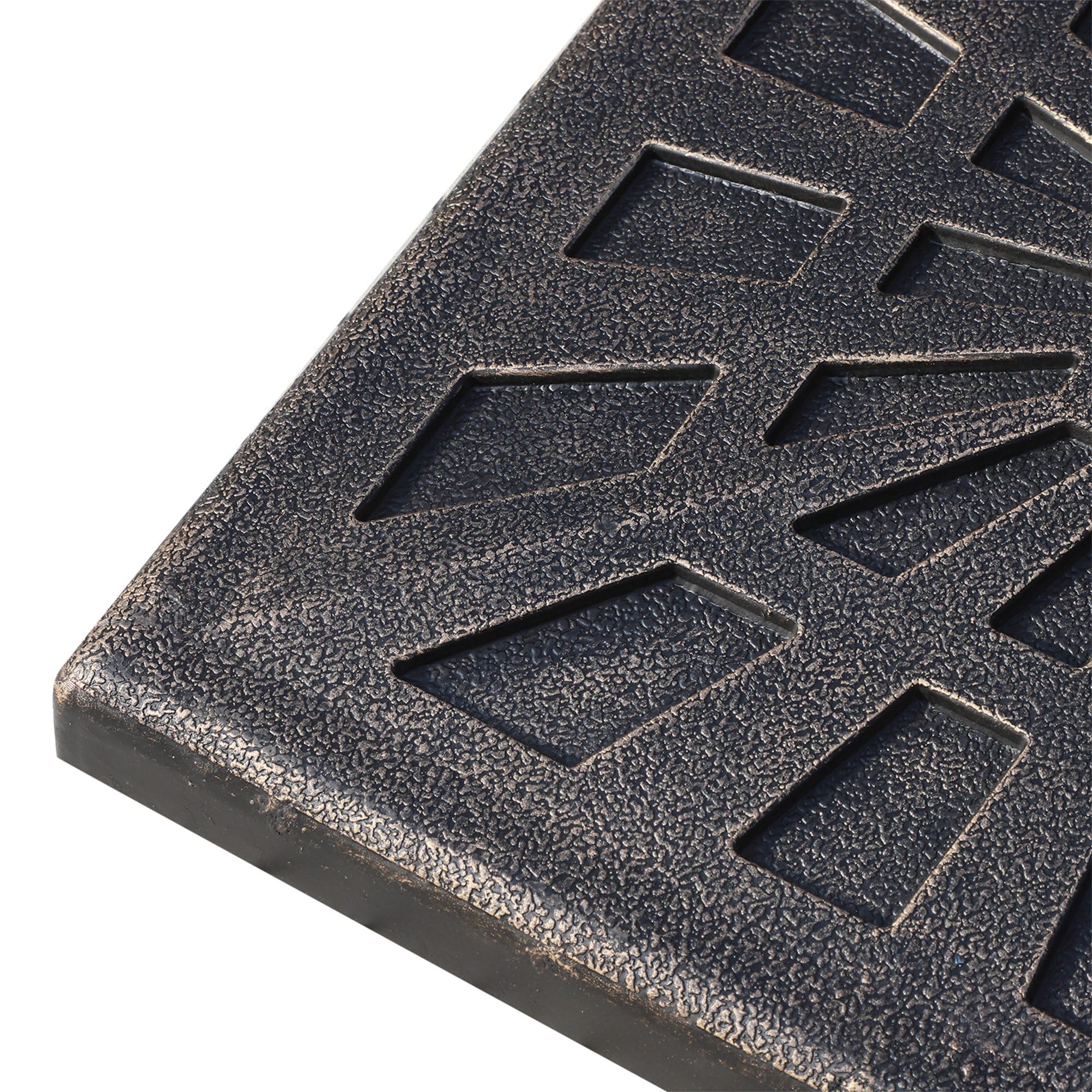 Outsunny Base de Sombrilla 15 kg Resina Ø3,8/4,8 cm 47x47x32 cm Bronce | Soporte para Parasol, para Mástiles, Terraza Exterior Patio Jardín Playa