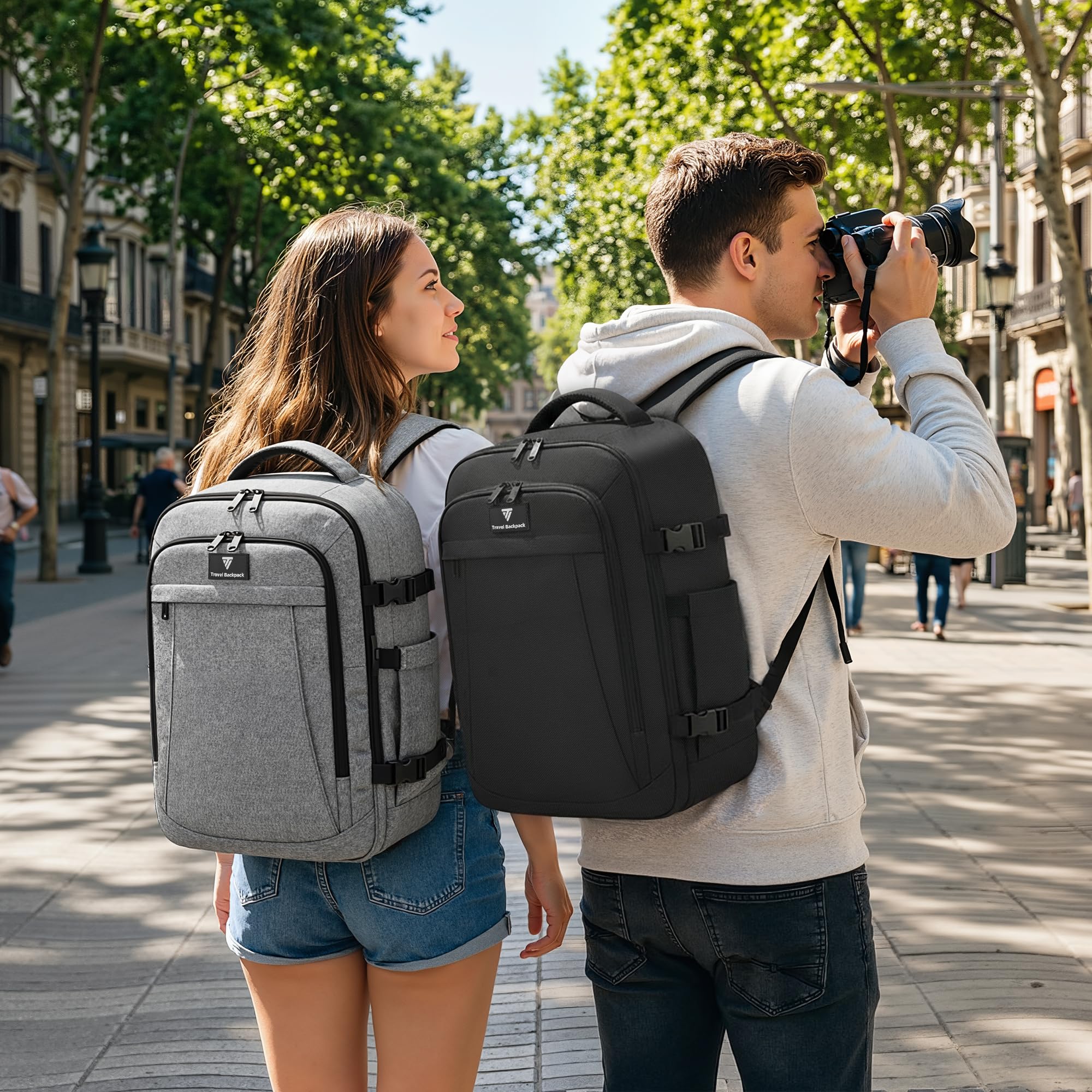 TILYMOL Travel Backpack for Women & Men - 15.6 inch Laptop Backpack Airplane Flight Approved, Large Carry On Anti-theft Bag for Travel Work Business Weekender - 3