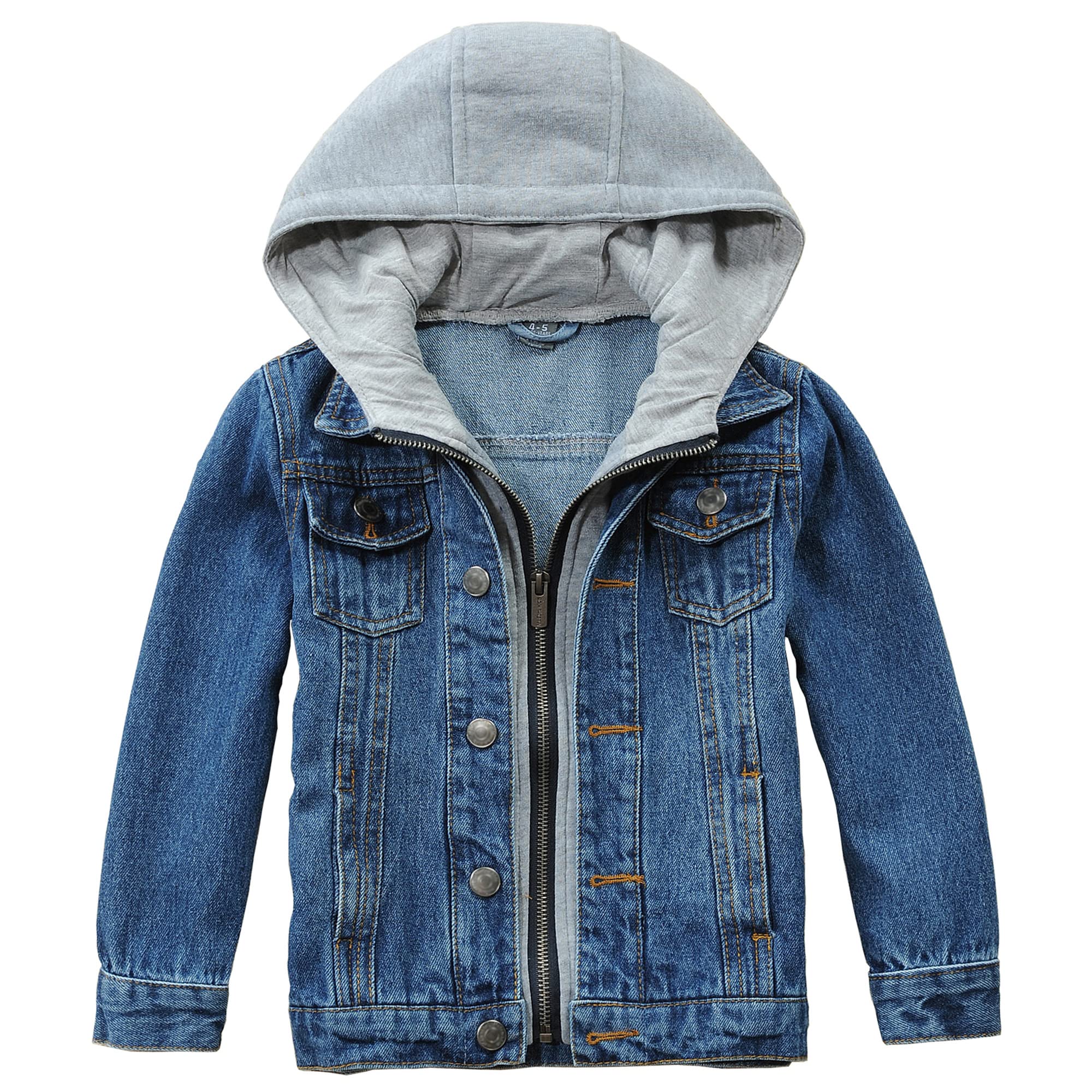 BanibearBoys' Denim Jacket Outerwear, 12M-14 Years