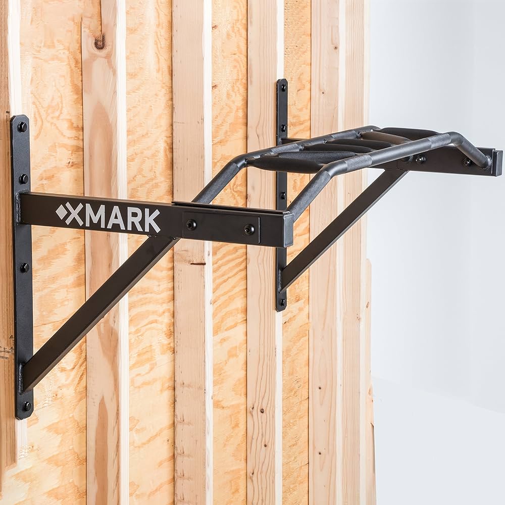 Amazon.com : XMark Pull Up Bar, Wall Mounted Pull-Up Bar, Commercial Multi-Grip Wall Mount, Greater Stability, Countless Hand Positions for Targeting Specific Muscles, Great Upper Body Workout