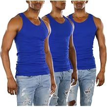 ToBeInStyle Mens Long Muscle Tank Top Workout A-Shirt