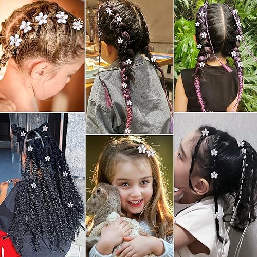 Miniatura 5 de 12 pinzas para el pelo de flores para niñas, mini pinzas de flores para mujeres, pinzas con purpurina y diamantes de imitación, pinzas de metal,