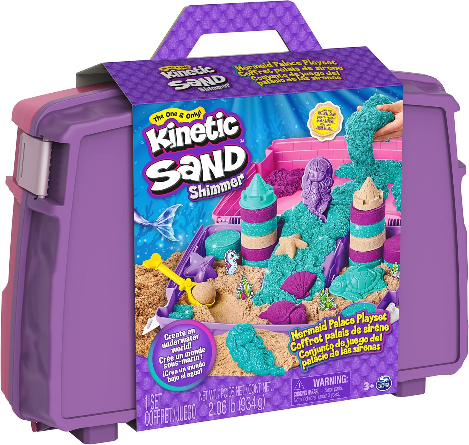 Kinetic Sand, Mermaid Palace Playset Folding Sandbox Kenya Ubuy