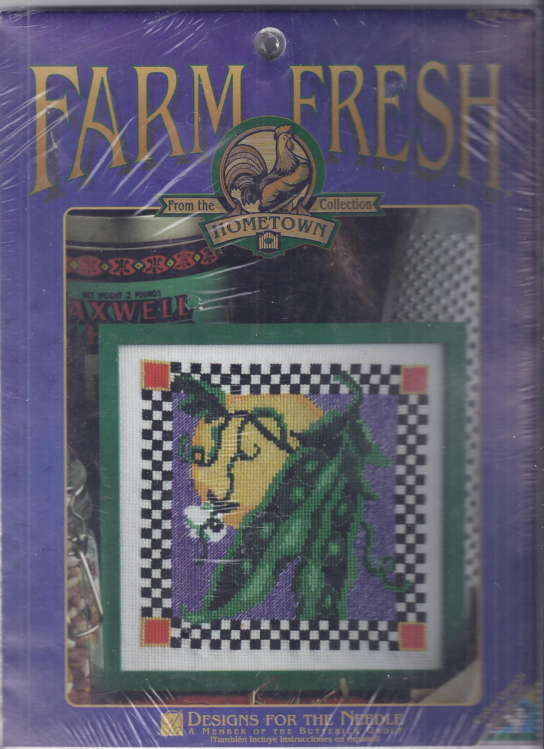 Farm Fresh From the Hometown Collection; by Lois Thompson; Designs for the Needle; Finished Size: 7" X 7"